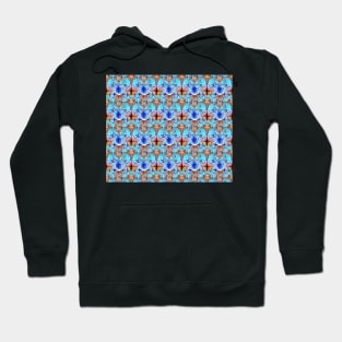 Cyan Aesthetic - Sky Blue Angels Abstract Pattern Hoodie